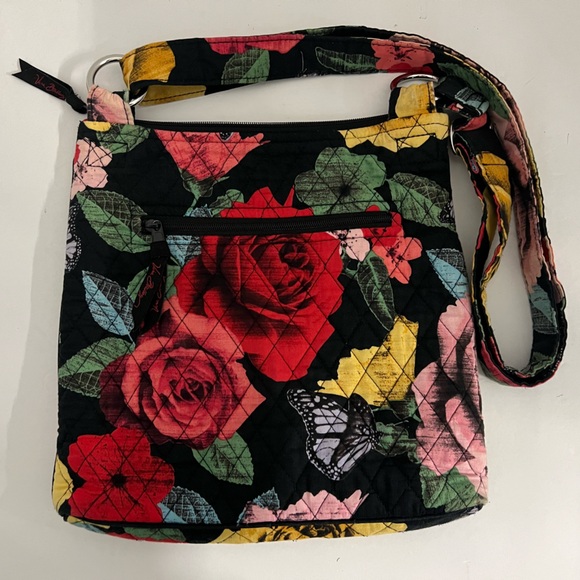 Vera Bradley - Havana Rose - Triple Zipper - Cross-body Purse - Adjustable Strap - Picture 6 of 11